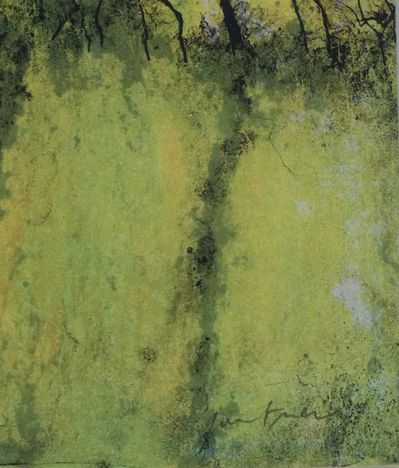 Bernard GANTNER : La forêt au printemps, Lithographie originale signée