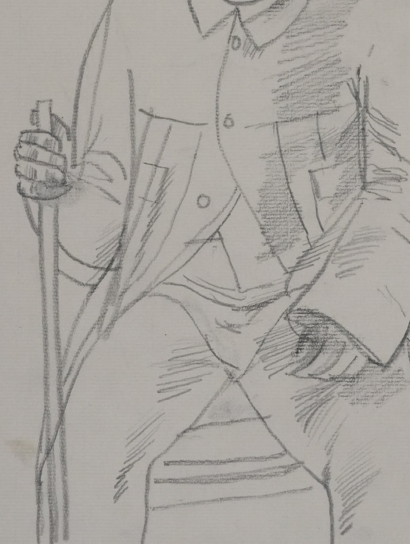 Maurice GENIS : Le berger, Dessin original signé