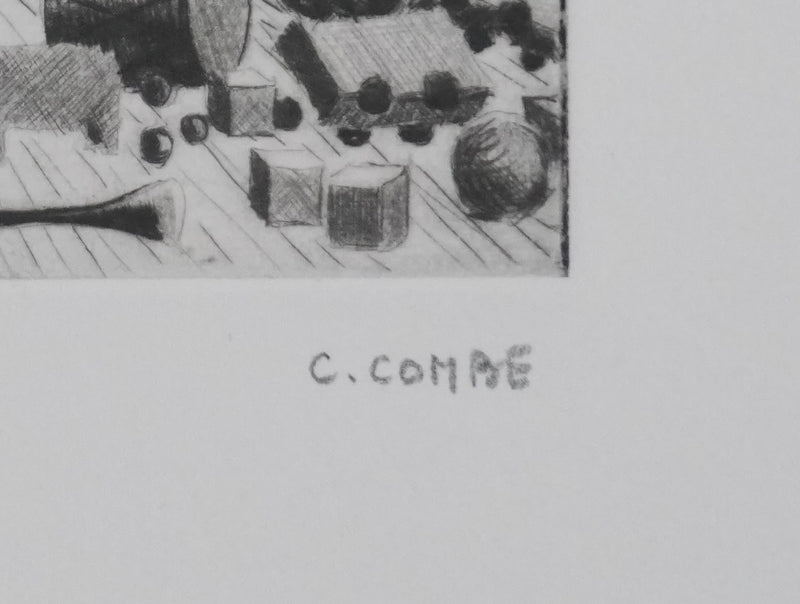 Camille COMBE : La nouvelle palette, Gravure originale signée