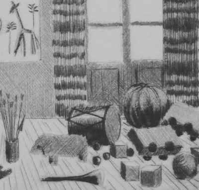 Camille COMBE : La nouvelle palette, Gravure originale signée