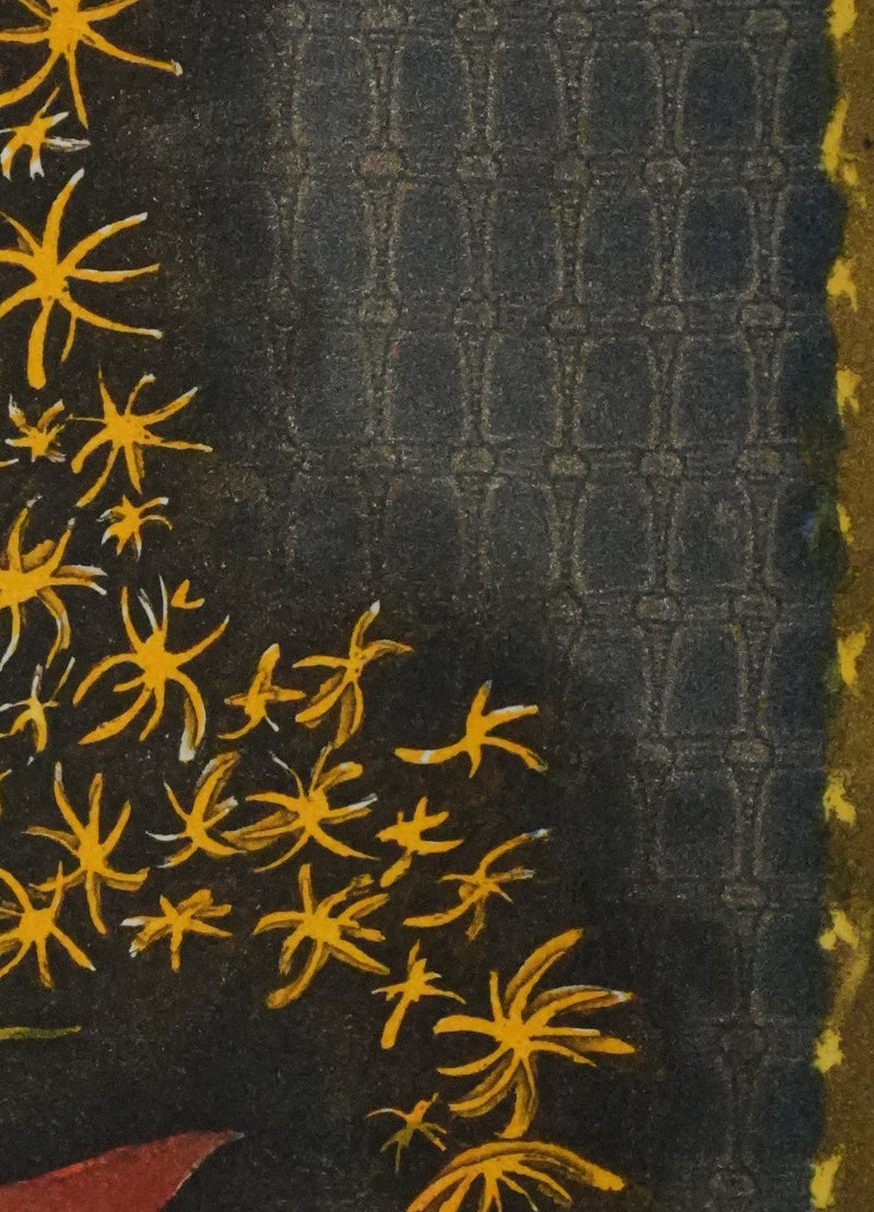 Jacques Jean Joachim RIGAL : Ikebana, Composition florale japonaise, Gravure originale signée