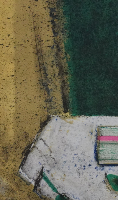 René GENIS : Nature morte nocturne, Lithographie originale signée