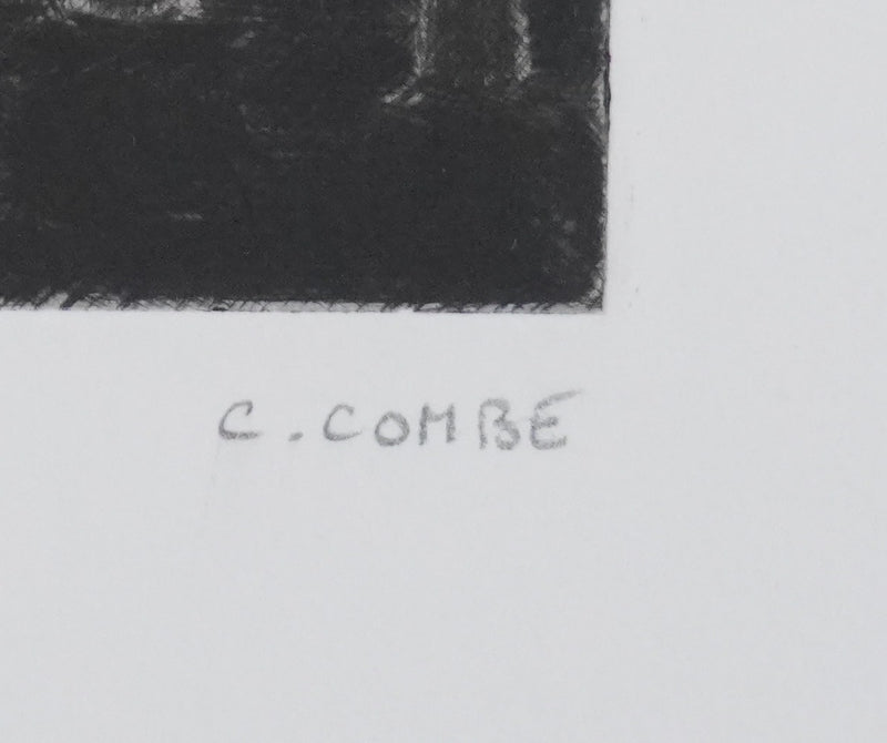Camille COMBE : Un rai de lumière, Gravure originale signée