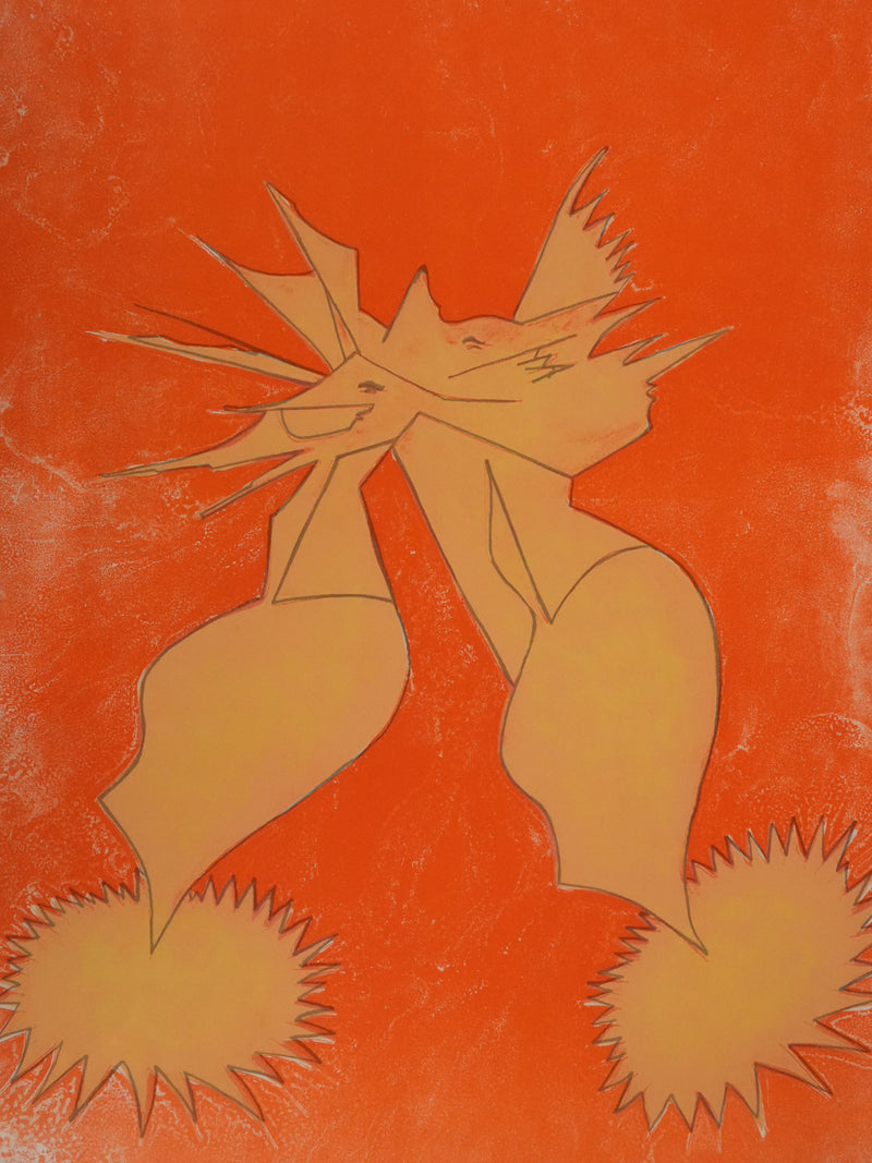 Jean-Philippe JENERE : Composition solaire, Lithographie originale signée