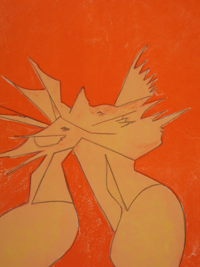 Jean-Philippe JENERE : Composition solaire, Lithographie originale signée