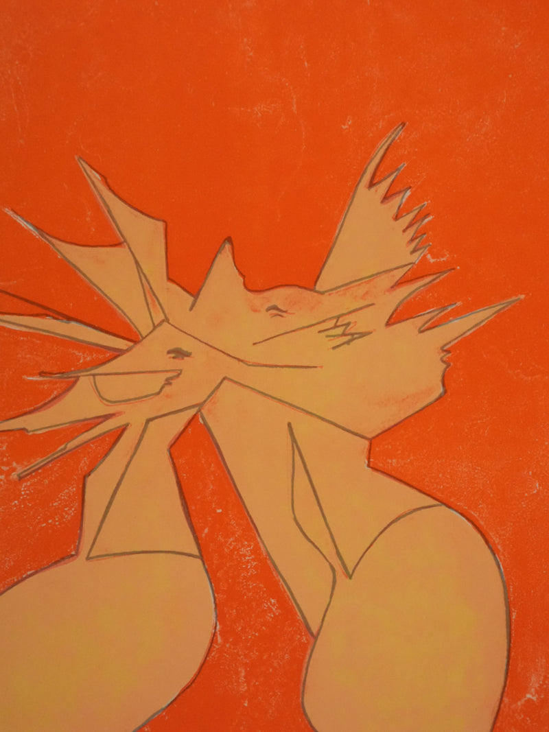 Jean-Philippe JENERE : Composition solaire, Lithographie originale signée