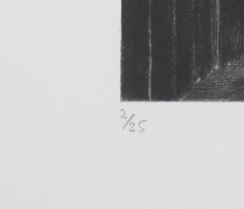 Camille COMBE : Plain chant, Gravure originale signée