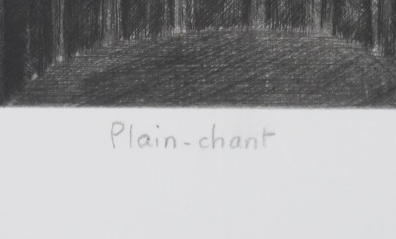 Camille COMBE : Plain chant, Gravure originale signée