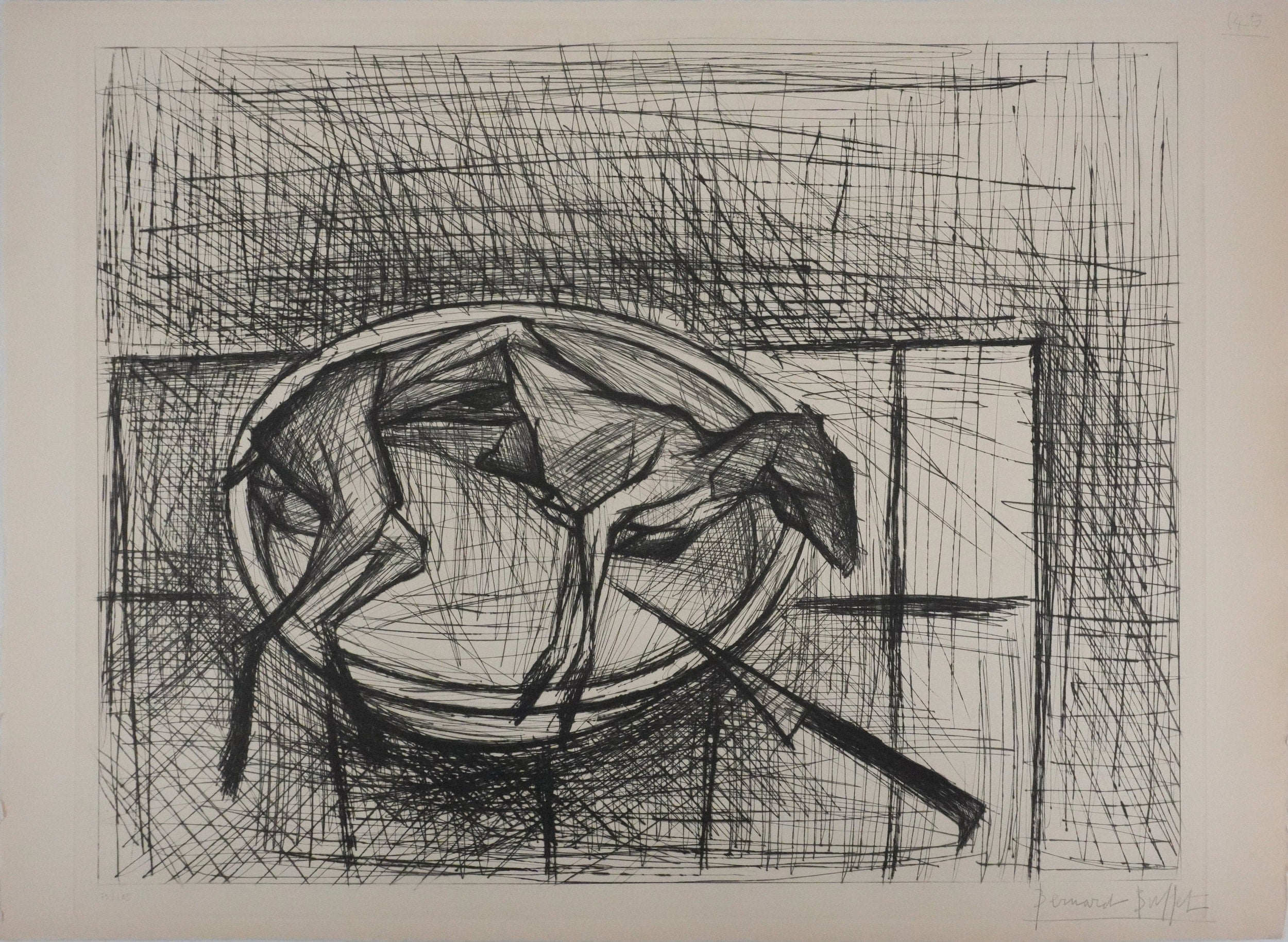 Bernard BUFFET: The Skinned Rabbit, 1955, Original engraving – art.paris