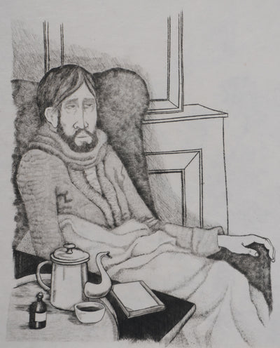Enrique MARIN MUNOZ : L'heure du thé (Japon), Gravure originale signée