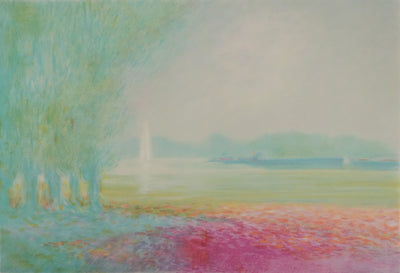 Claude MANOUKIAN : Dans la prairie, Lithographie originale signée