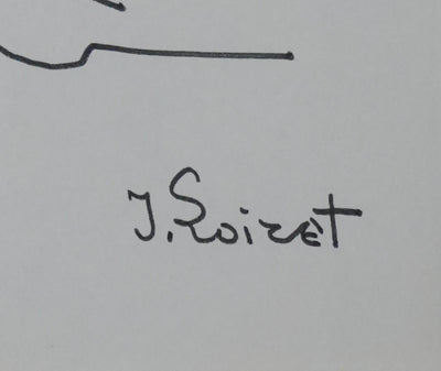 Jean LOIRET : Arbre enflammé, Dessin original signé