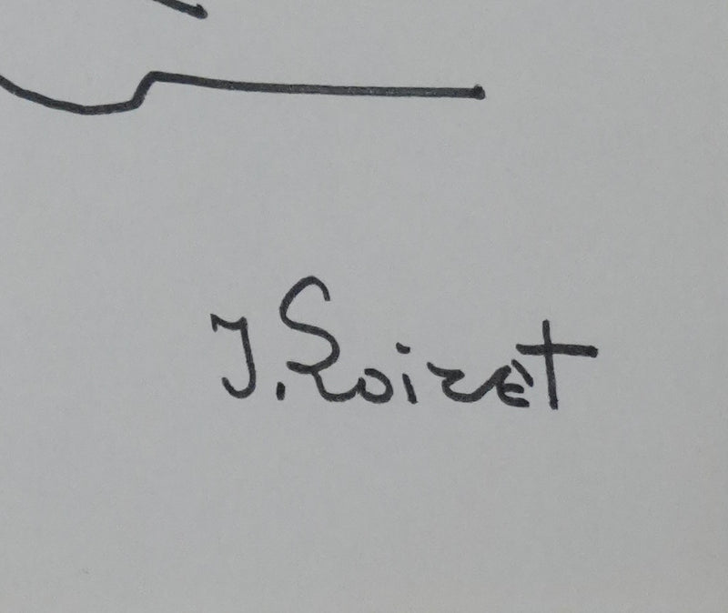 Jean LOIRET : Arbre enflammé, Dessin original signé