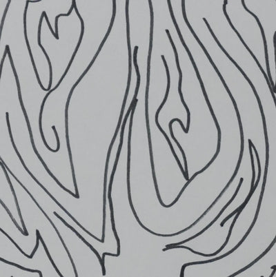 Jean LOIRET : Arbre enflammé, Dessin original signé