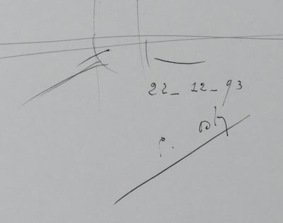 Autographe original de Emile OSTY (dit Chanoine OSTY) (photo de détail 2) - Crédit photo : Galerie Art.Paris