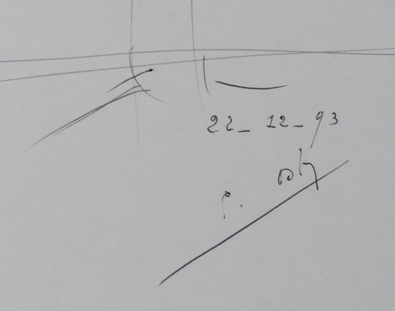 Autographe original de Emile OSTY (dit Chanoine OSTY) (photo de détail 2) - Crédit photo : Galerie Art.Paris