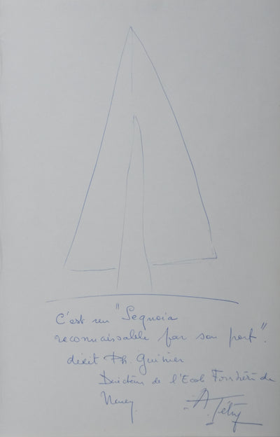 Autographe original de Andrée TETRY (vue générale) - Crédit photo : Galerie Art.Paris