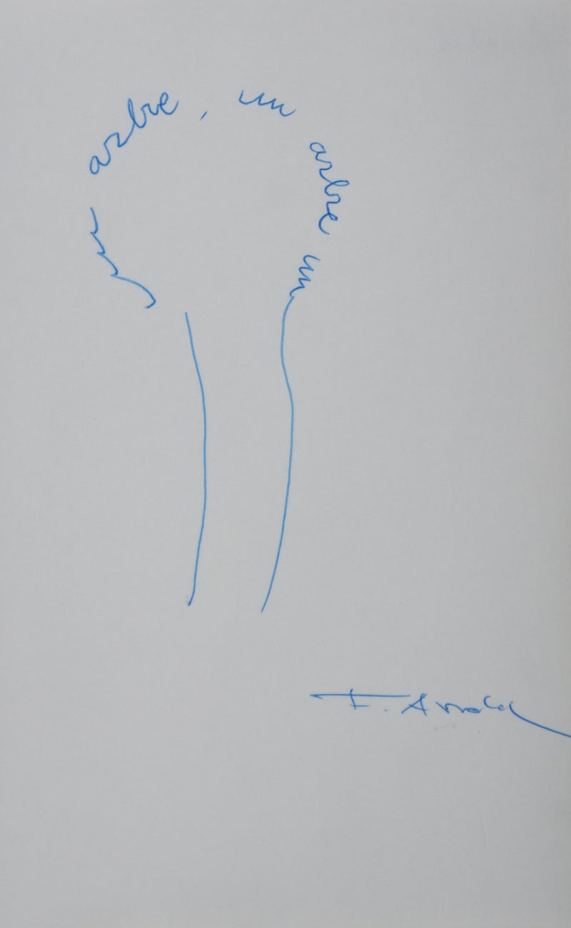 Autographe original de Fernando ARRABAL (vue générale) - Crédit photo : Galerie Art.Paris