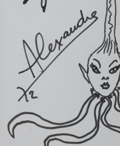 Autographe original de ALEXANDRE (photo de détail 2) - Crédit photo : Galerie Art.Paris
