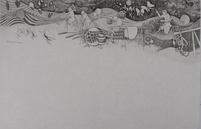 Enrique MARIN MUNOZ : Songe d'enfance, Gravure originale signée