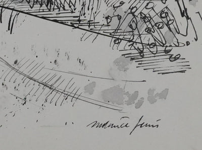 Maurice GENIS : Petit sous-bois, Dessin original signé