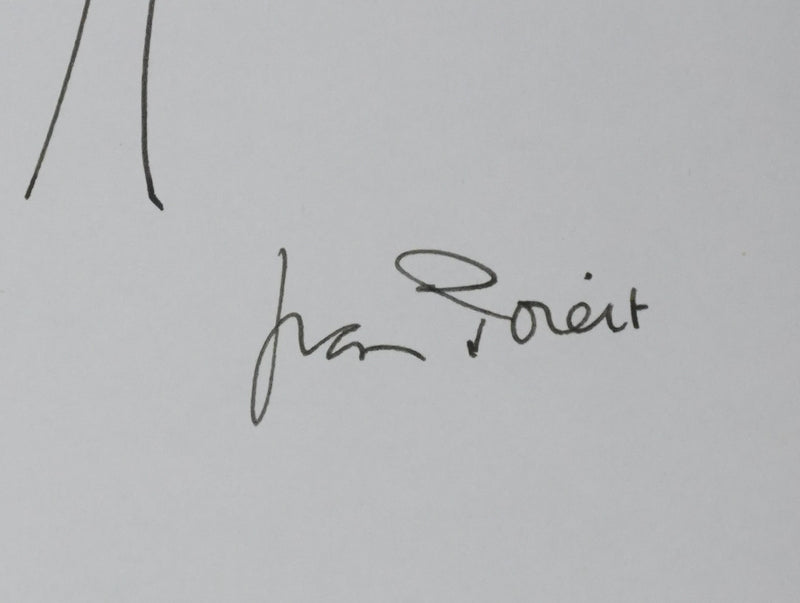 Jean POIRET : Arbre mouton, Autographe et dessin original signé