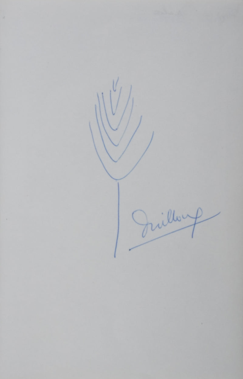 Autographe original de François BILLOUX (vue générale) - Crédit photo : Galerie Art.Paris