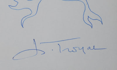 Autographe original de Henri TROYAT (photo de détail 2) - Crédit photo : Galerie Art.Paris