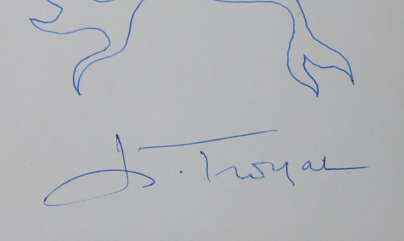 Autographe original de Henri TROYAT (photo de détail 2) - Crédit photo : Galerie Art.Paris