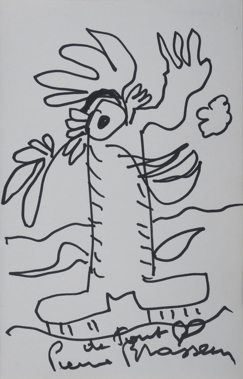 Autographe original de Pierre BRASSEUR (vue générale) - Crédit photo : Galerie Art.Paris