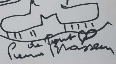 Autographe original de Pierre BRASSEUR (photo de détail 2) - Crédit photo : Galerie Art.Paris
