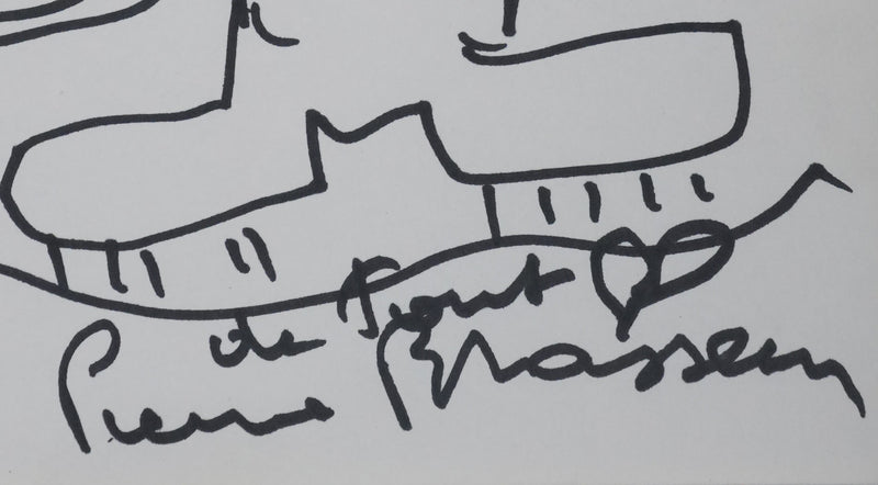 Autographe original de Pierre BRASSEUR (photo de détail 2) - Crédit photo : Galerie Art.Paris