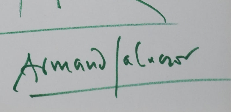 Autographe original de Armand SALACROU (photo de détail 2) - Crédit photo : Galerie Art.Paris