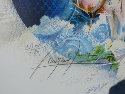 Raymond POULET : Mère et enfant, Lithographie originale signée