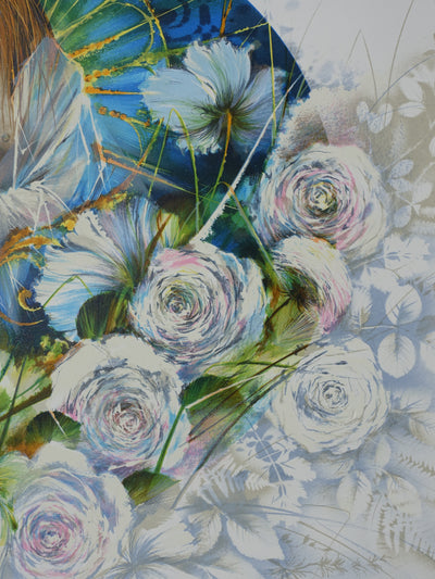 Raymond POULET : Mère et enfant, Lithographie originale signée