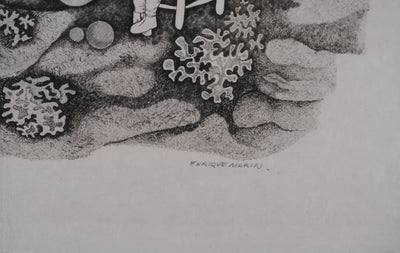 Enrique MARIN MUNOZ : Rêve d'enfant, Gravure originale signée