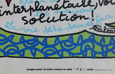 Robert COMBAS : L'amour, Sérigraphie originale (photo de détail 5) - Crédit photo : Galerie Art.Paris