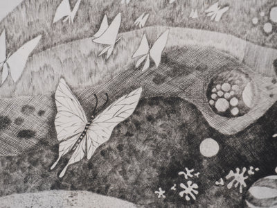 Enrique MARIN MUNOZ : Rêve d'enfant, Gravure originale signée