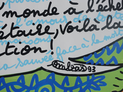 Robert COMBAS : L'amour, Sérigraphie originale (photo de détail 3) - Crédit photo : Galerie Art.Paris