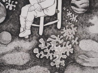 Enrique MARIN MUNOZ : Rêve d'enfant, Gravure originale signée