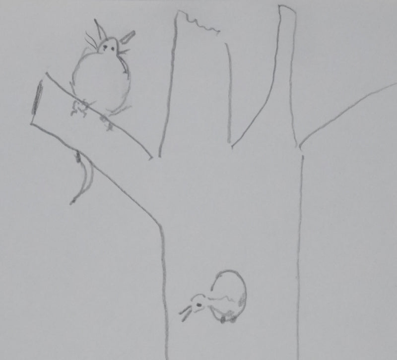 Jean MASSON : Arbre des animaux amoureux, Autographe et dessin original signé