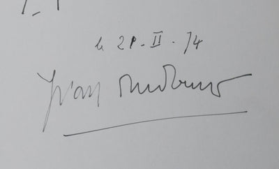 Autographe original de Yvan AUDOUARD (photo de détail 2) - Crédit photo : Galerie Art.Paris