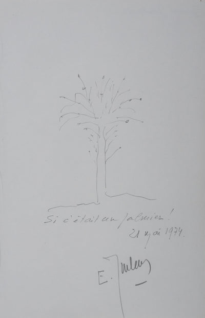 Autographe original de Edmond JOUHAUD (Général) (vue générale) - Crédit photo : Galerie Art.Paris