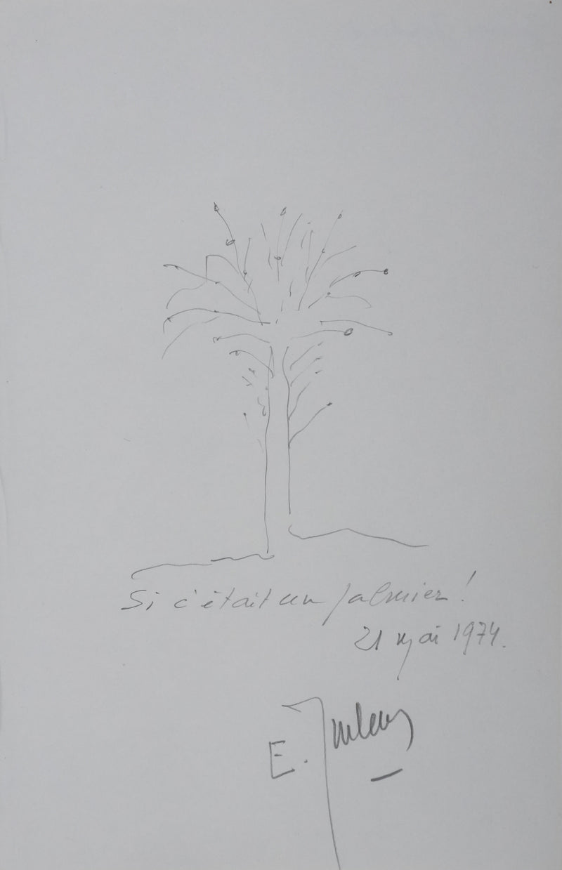 Autographe original de Edmond JOUHAUD (Général) (vue générale) - Crédit photo : Galerie Art.Paris