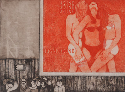 Enrique MARIN MUNOZ : Jeune, Jeune, Jeune..., gravure originale signée