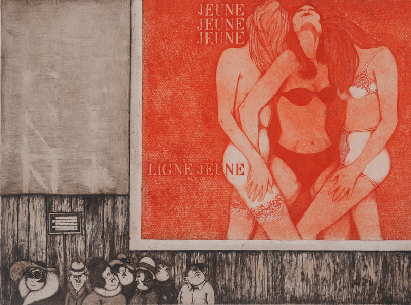 Enrique MARIN MUNOZ : Jeune, Jeune, Jeune..., gravure originale signée