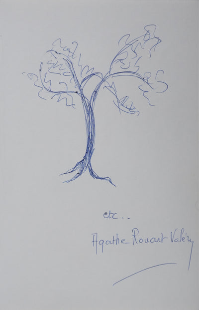 Autographe original de Agathe ROUART-VALERY (vue générale) - Crédit photo : Galerie Art.Paris