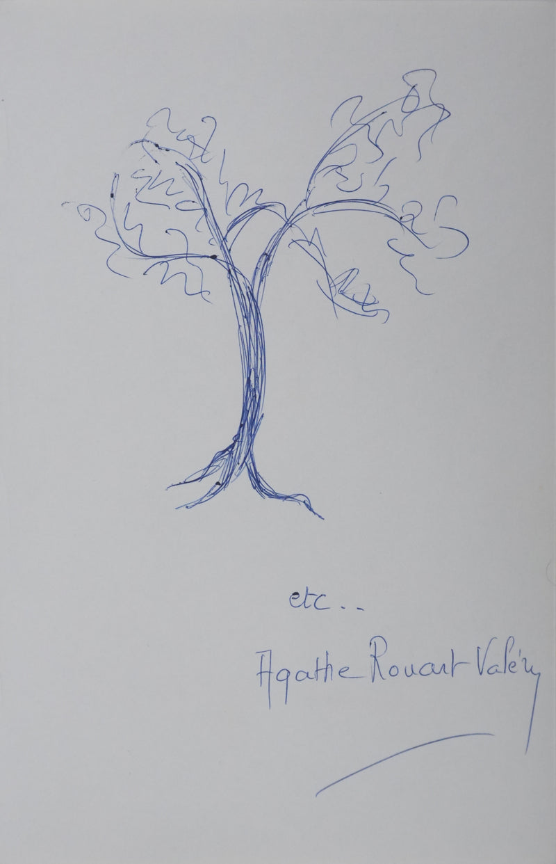 Autographe original de Agathe ROUART-VALERY (vue générale) - Crédit photo : Galerie Art.Paris