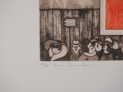 Enrique MARIN MUNOZ : Jeune, Jeune, Jeune..., gravure originale signée