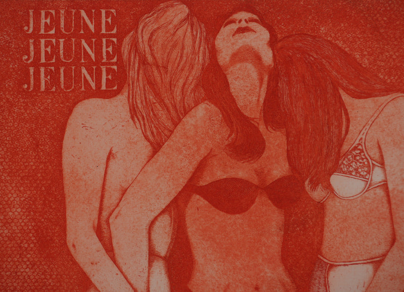 Enrique MARIN MUNOZ : Jeune, Jeune, Jeune..., gravure originale signée
